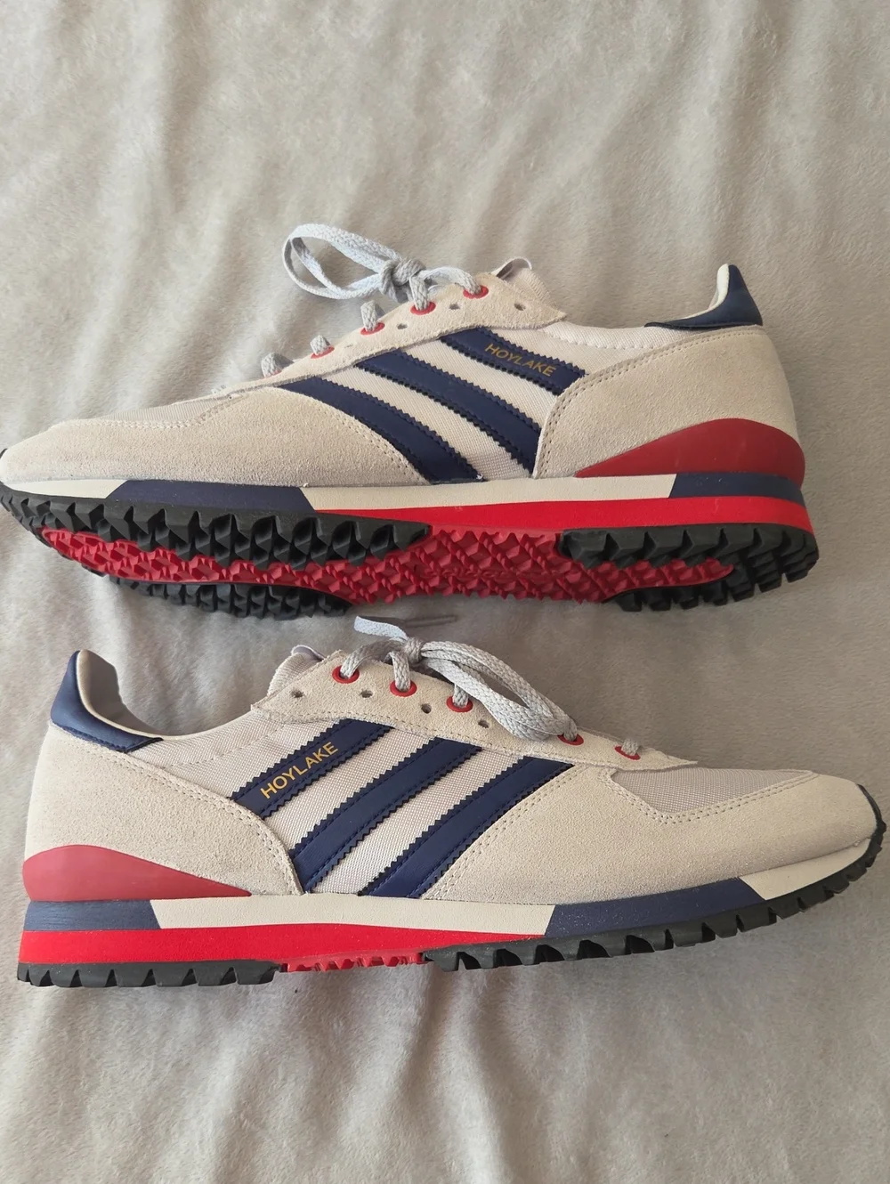 Men's Adidas Hoylake, As New Condition, Size 10, Grey, Blue & Red